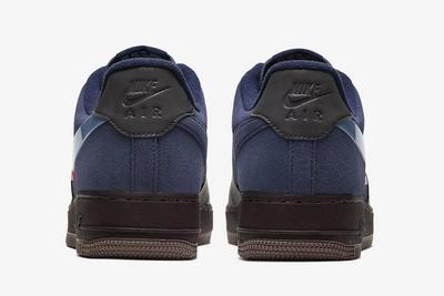 Nike Air Force 1 Burgundy Ash Celestine Blue Heels