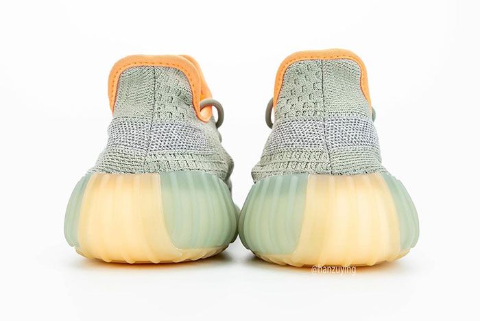 Adidas Yeezy 350 V2 Desert Sage Green Trainers Reflective