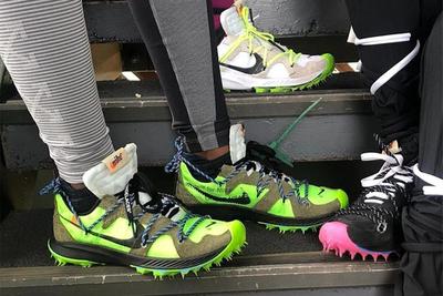 Virgil Abloh Off White Nike Sneaker Coachella 2019 Womens Running Front Shot 2