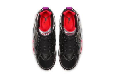 Air Jordan 7 Wmns Black Gloss 313358 006 Release Date Top Down