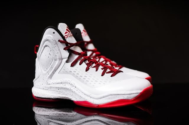 Adidas D Rose 5 Boost White Red 5