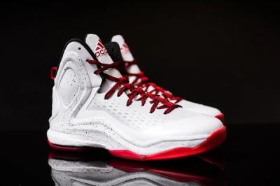 Adidas D Rose 5 Boost White Red 5