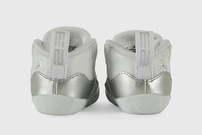Air Jordan 11 Infant Metallic Silver Ci6165 100 Heel