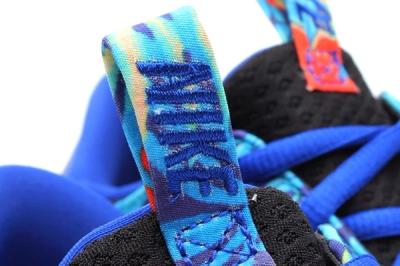 Nike Solarsoft Moccasin Sp Tropical Floral Pack Blue Orange Tongue Detail 1