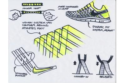 Nike Free Trainer 5 0 Volt Neon Midfoot Design Sketches 1