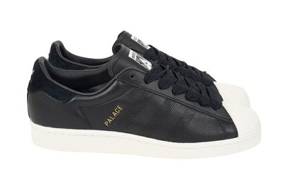 Palace Adidas Superstar 2019 Black Release Date Pair