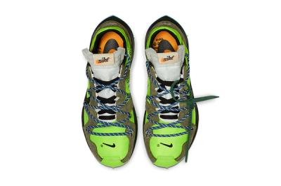 Off White Nike Zoom Terra Kiger 5 Green Release Date Top Down