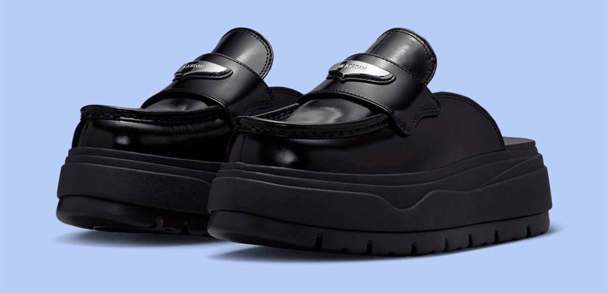 ★25SS 入手困難★Nike Air Jordan Loafer Mule Black Silver Air Jordan Mule Loafer 