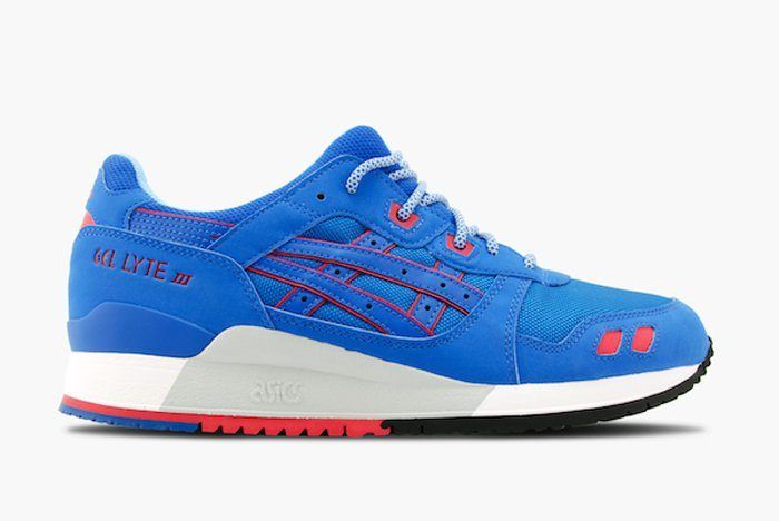 asics gel lyte iii red and blue