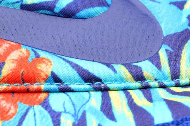 Nike Solarsoft Moccasin Sp Tropical Floral Pack Blue Orange Midfoot Detail 1