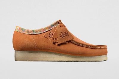 Stussy Clarks Wallabees Brown Right Side