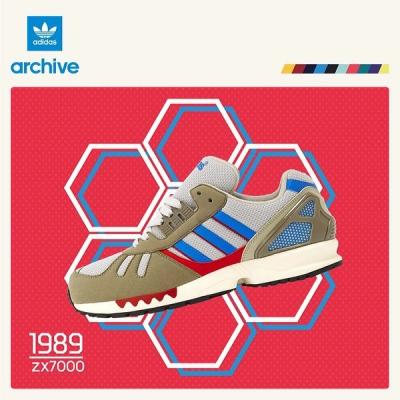 Adidas Zx 7000 Red Blue White1