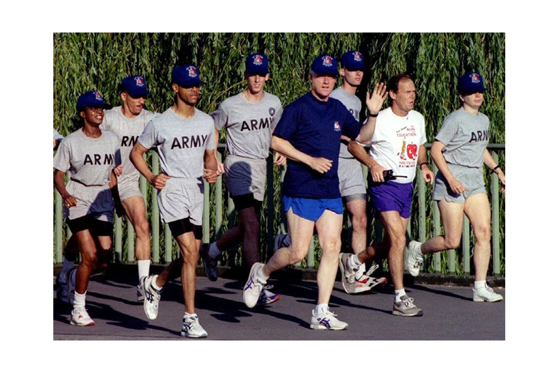 Running For President Bill Clinton Asics Gel Saga Running
