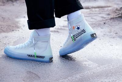 Off White X Converse Chuck 70 On Foot 8