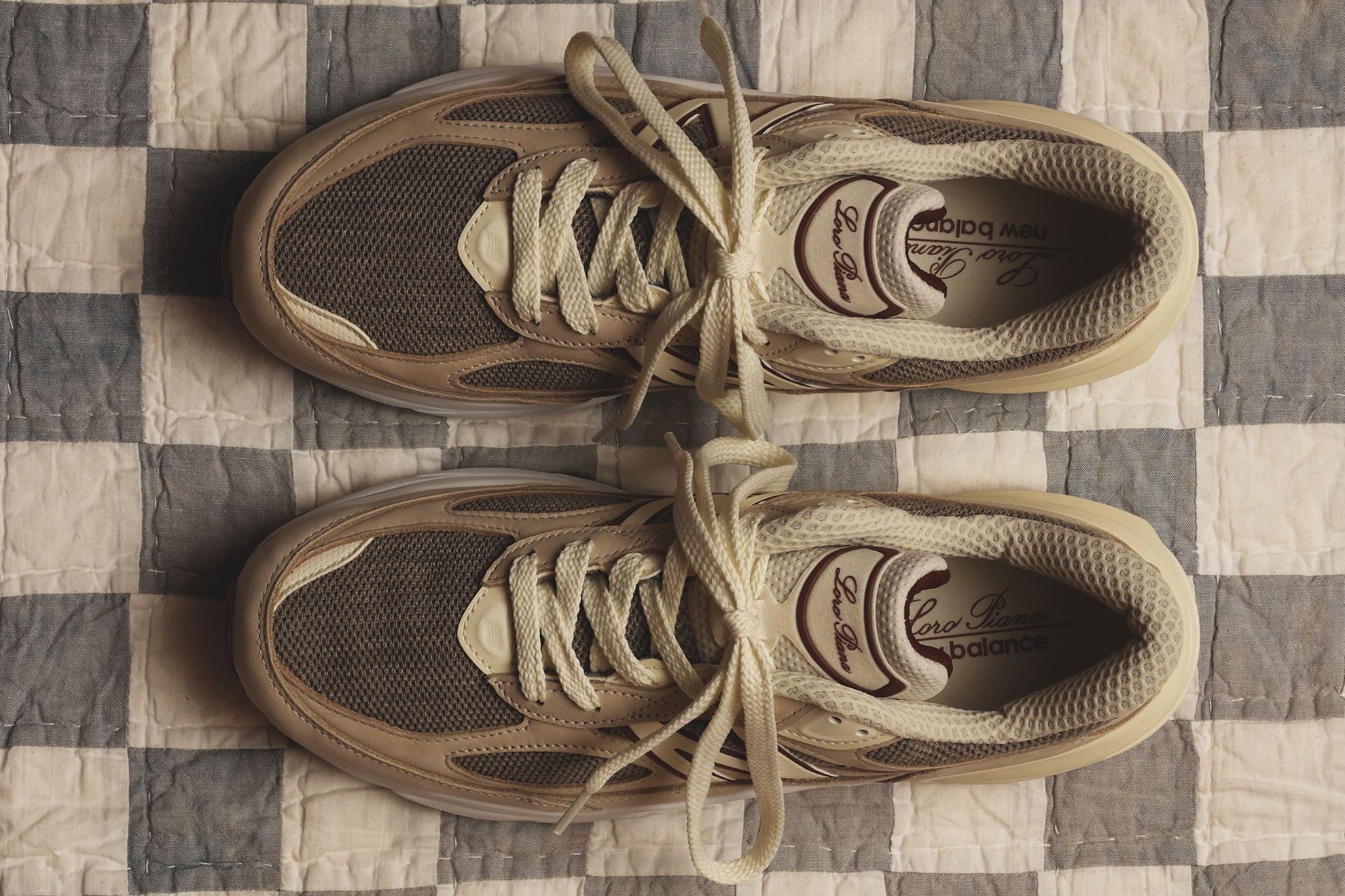Loro Piana☆新品☆本日限定価格！ Leather trainers New Balance x Loro Piana Beige size 38.5 EU
