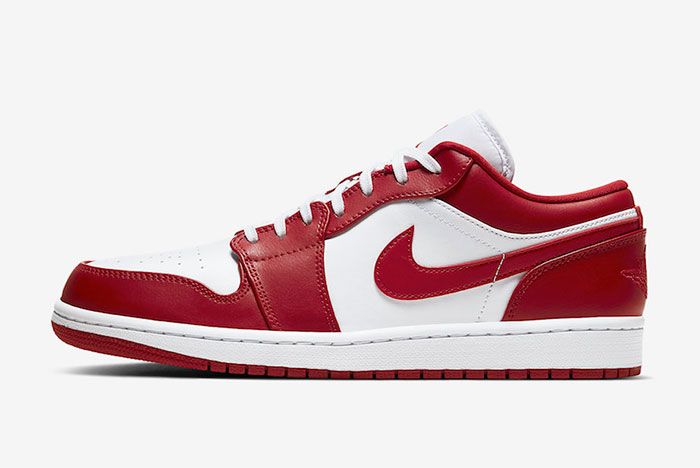 Air Jordan 1 Low Gym Red White 553558 611 Release Date Priceofficial