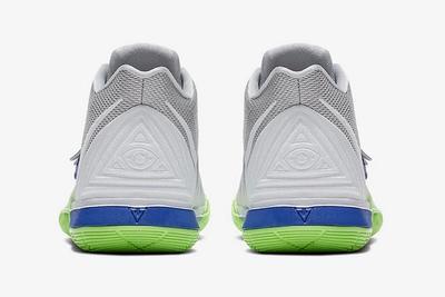 Nike Kyrie 5 Wolf Grey Lime Blast Heels