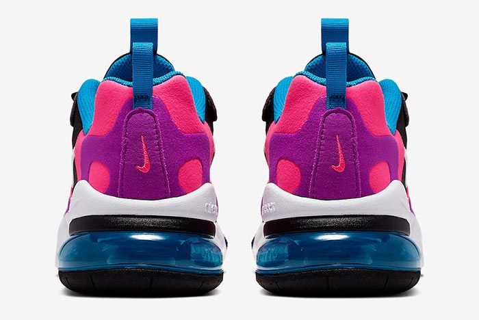 Pink nike air max 270 react best sale