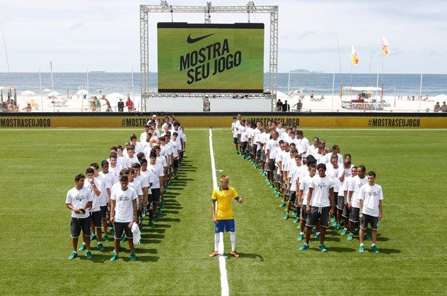 Nike Football Brazil Home Jersey Neymar On Beach Pitch 1