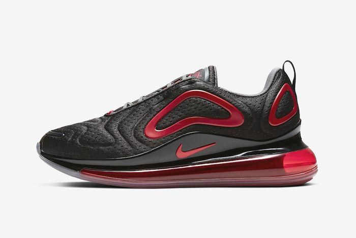 Nike Air Max 720 Black Red Lateral
