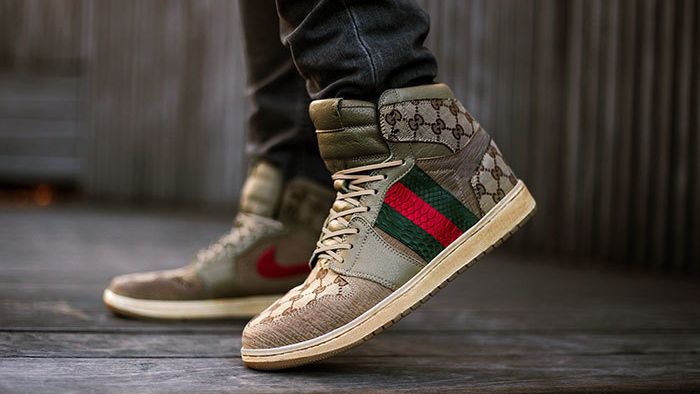 Ceeze Crafts Gucci-Inspired 'Screener' Air Jordan 1s Sneaker