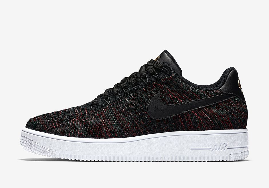 Nike air force 1 ultra flyknit low (black / bright crimson) hotsell