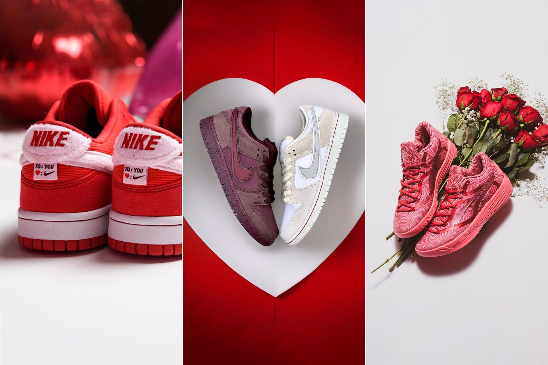 Valentines Day Nike Womens White Pistachio Crimson White Pistachio Frost Laser Crimson City of Love Sole Mates Puma