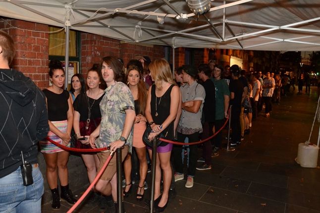 New Era Melbourne Launch Party Producers Series Non Vip In Line Keep Waitin Kids 1