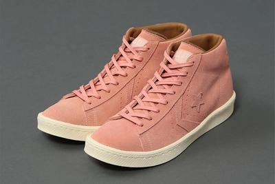 United Arrows Poggy Converse Pro Leather Mid Pink 4