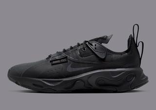 nike react gore tex triple black