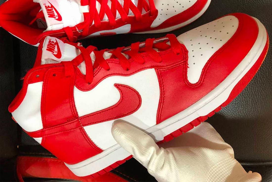 Closer Look: The Nike Dunk High 'University Red' - Sneaker Freaker