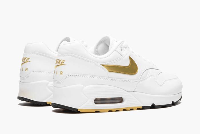 nike air max 90 womens white and gold