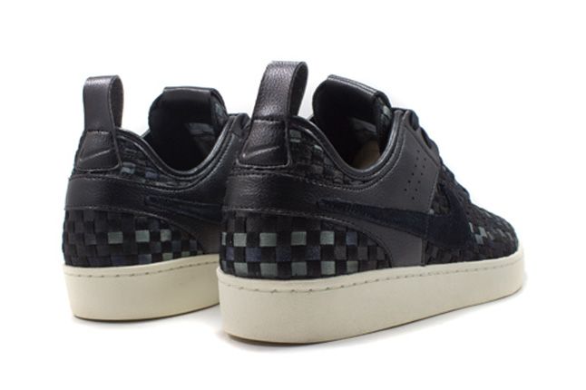 Nike Nsw Courtside Woven Black Heels 1