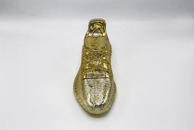 Yeezy Boost 350 Gold Candle Sculpture Front Shot 4