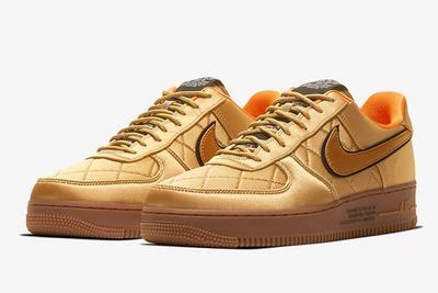 Nike Air Force 1 Low Cu6724 777 Gold Front Angle