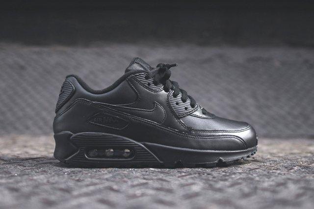 air max 90s black leather