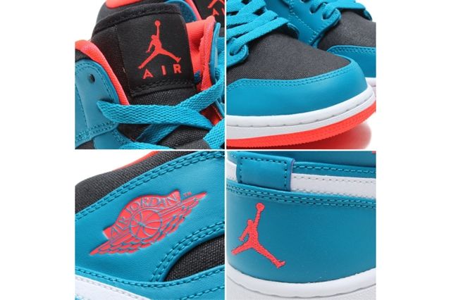 Air hotsell Jordan 1 Mid: Tropical Teal/Infrared 23, size 12