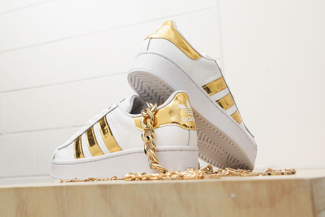Adidas Metallic Gold Pack Superstar 50Th Anniversary Jd Sports Exclusive Hero1