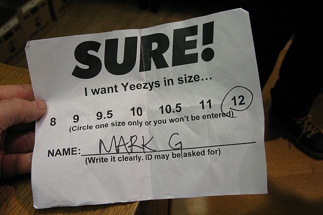 Nike Air Yeezy 1 Sure Store Raffle 13 1