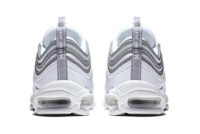 Nike Air Max 97 White Metallic Silver Heels