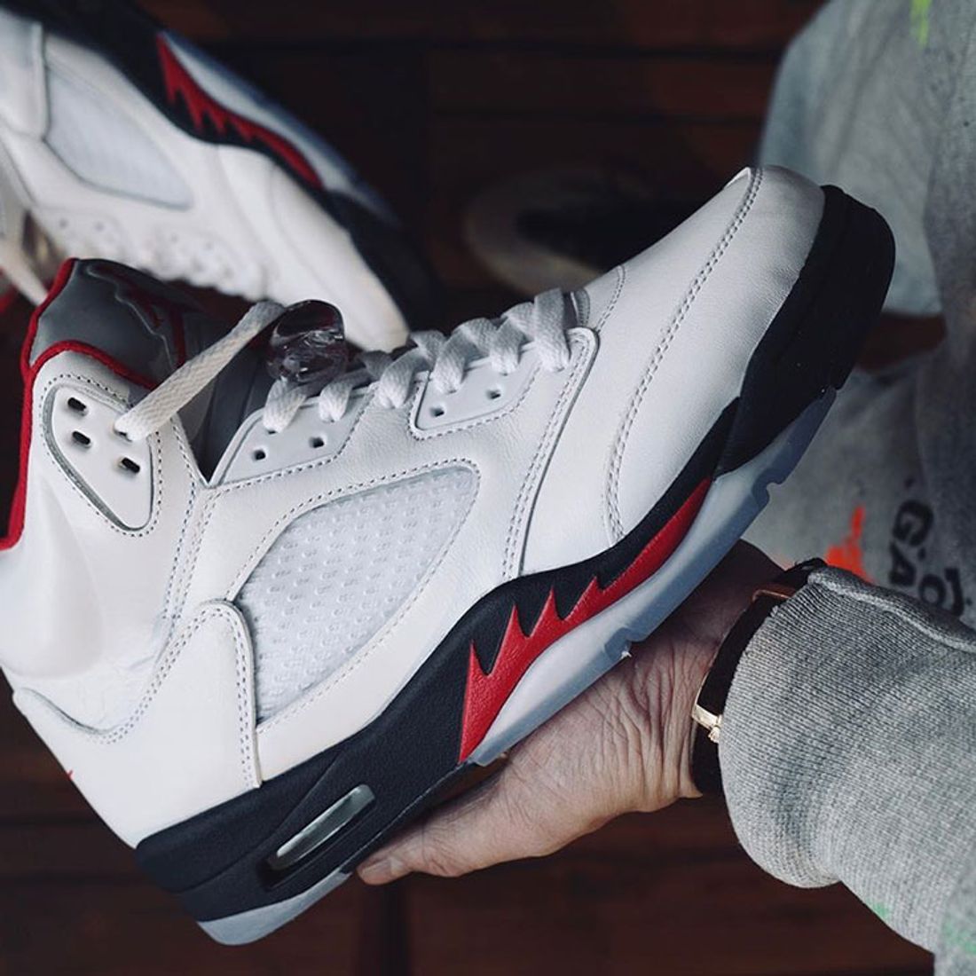 Nike x Off-White Air Jordan 5 Fire Red/Sail Unboxing + On-Foot Look!!! 