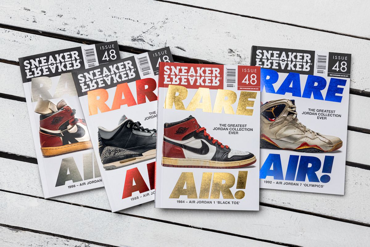 Retro Air Jordan 5 x Supreme Custom Kicks Sneaker Poster Art