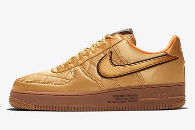 Nike Air Force 1 Low Cu6724 777 Gold Lateral