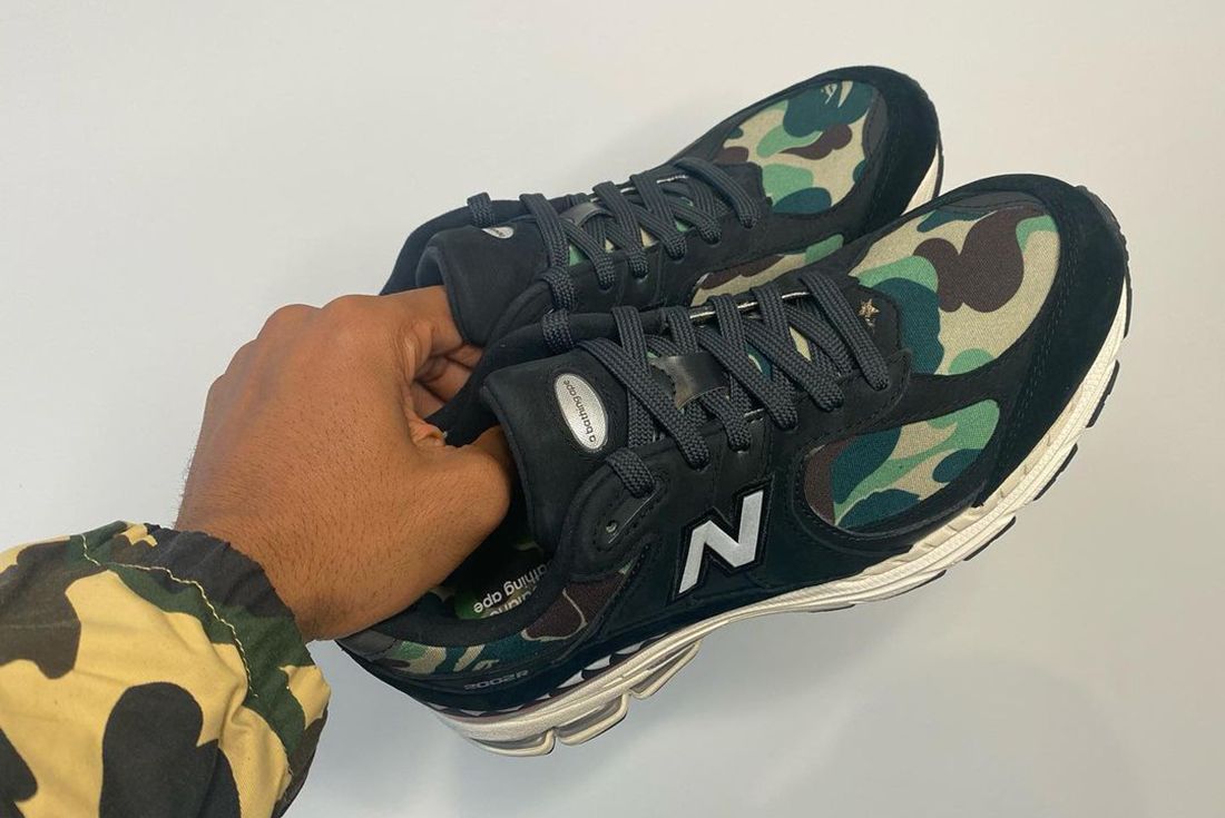 A New Look at the BAPE x New Balance 2002R Surfaces - Sneaker Freaker