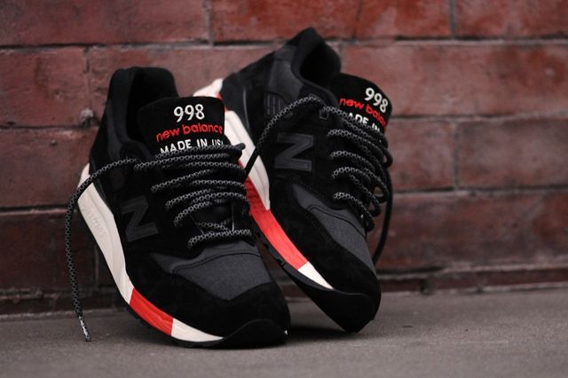 New balance black outlet red 998