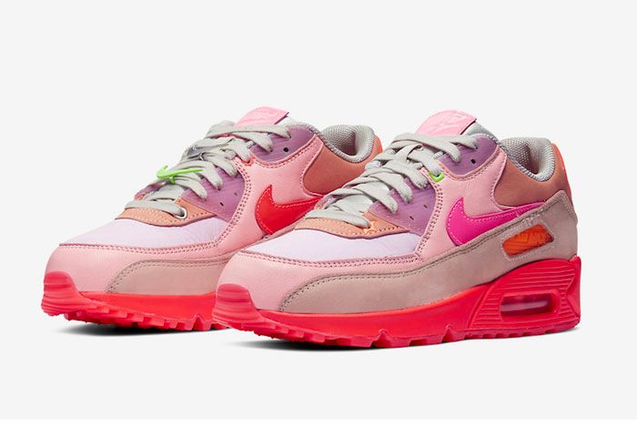 nike air max 90 purple and pink
