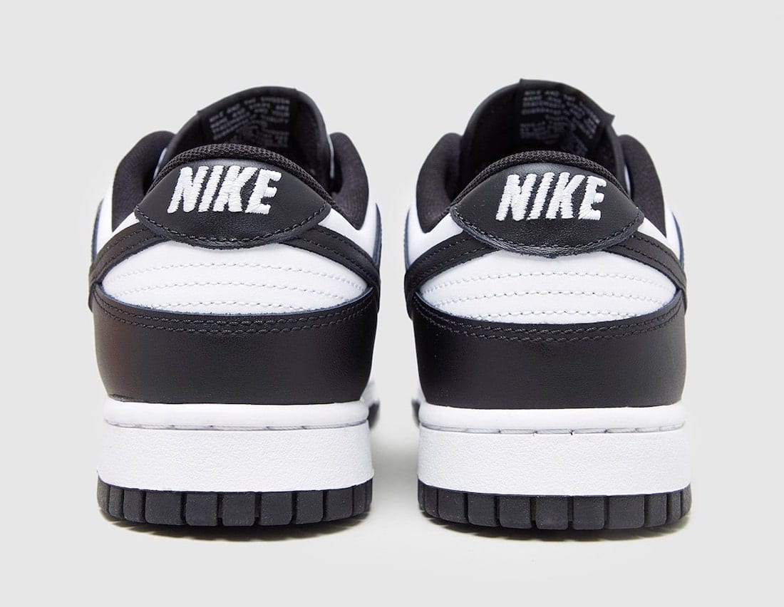 sb dunk low black and white