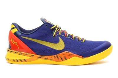 Nike Kobe 8 Deep Royal Yellow Profile