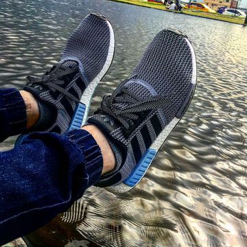 Nmd clear blue on feet Clearance