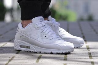 air max 90 triple white leather